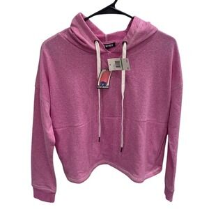 Steve Madden Pink Hoodie Sweatshirt Lounge Pullover‎ Activewear Comfy Soft